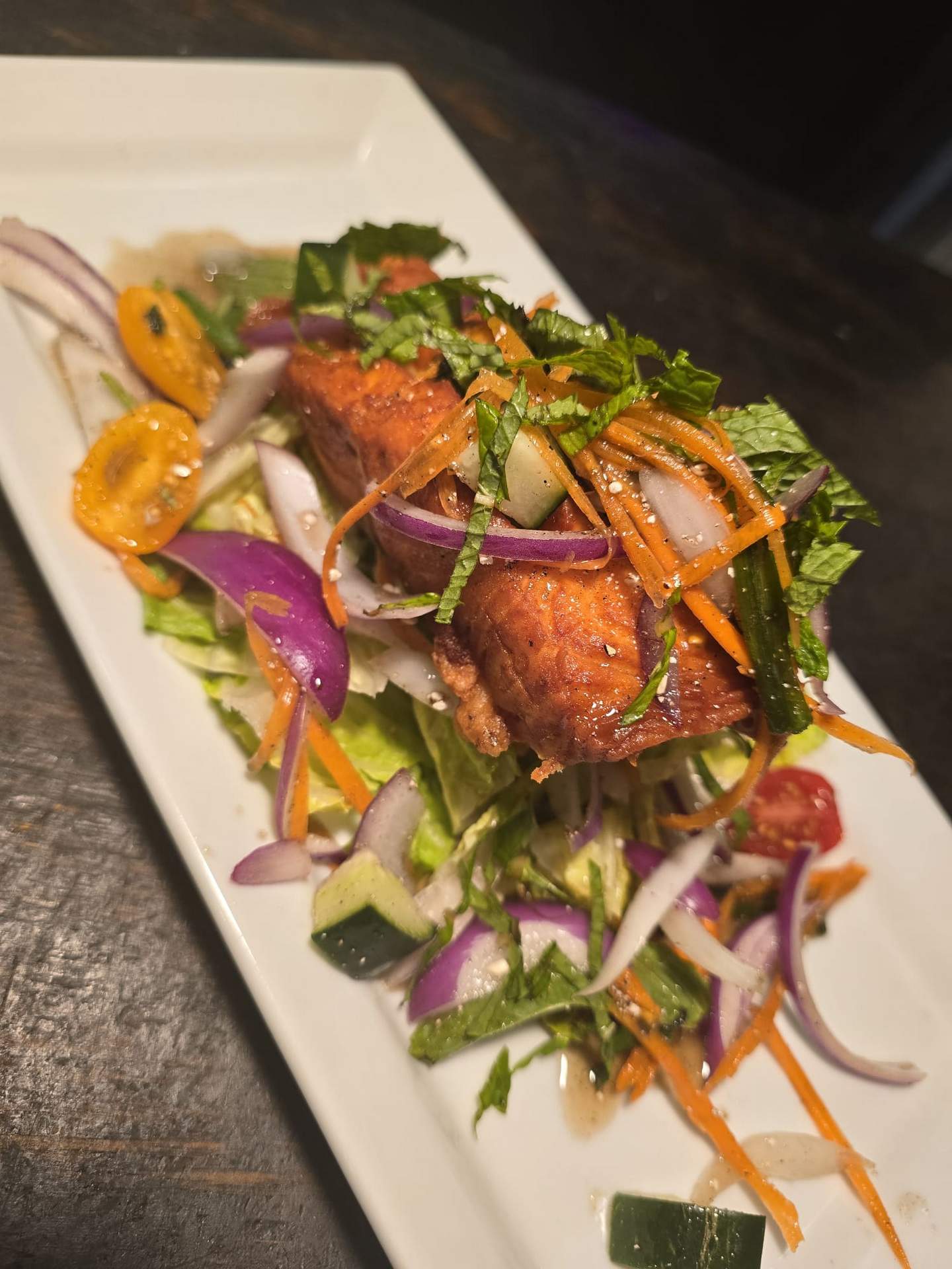 salmon larb - Kao Thai Kitchen Pinellas Park